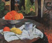 Paul Gauguin Still Life with Fruit and Lemons USA oil painting artist